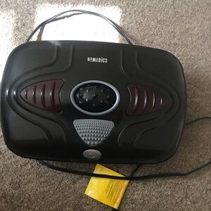 Homedics Foot Massager - Black with Deep Plum Accents